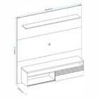 Painel Para Tv Até 60 Polegadas 159,9cmx160cm Nt 1100 Off Whi