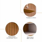 Painel para TV até 60 Polegadas 160cm Turin Cedro/Branco