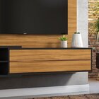 Painel Para Tv Até 60 Polegadas 1 Porta 3 Prateleiras Nt 1115