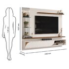 Painel Para Tv Até 60 Polegadas 1 Porta Basculante Curva E Es