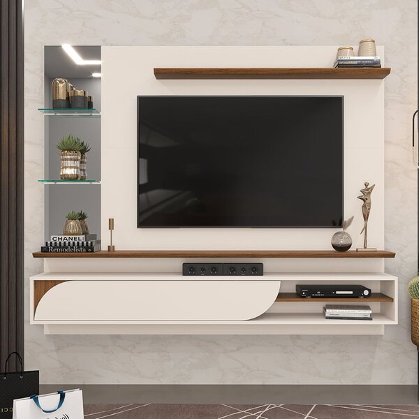 Painel Para Tv Até 60 Polegadas 1 Porta Basculante Curva E Es