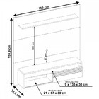 Painel Para Tv Até 60 Polegadas 1 Porta Freijó Trend/preto Nt
