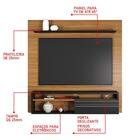 Painel Para Tv Até 60 Polegadas 1 Porta Freijó Trend/preto Nt