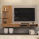 Painel Para Tv Ate 60 Polegadas 1 Portas 2 Prateleiras Bento