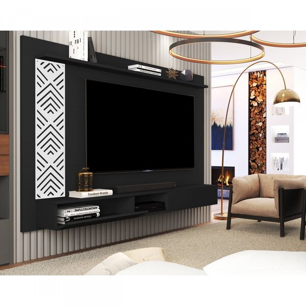 Painel Para Tv Até 60 Polegadas 1 Prateleira 1 Nicho 1 Porta