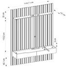 Painel Para Tv Até 60 Polegadas 2 Gavetas Pratic Dj Móveis