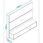 Painel Para Tv Até 60 Polegadas 2 Portas 1 Nicho Brv Móveis C