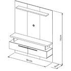Painel Para Tv Até 60 Polegadas 2 Portas New Caju Linea Brasil