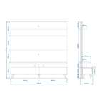 Painel Para Tv Até 60 Polegadas 3 Gavetas Boss 2.2 Imcal