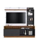 Painel Para Tv Até 60 Polegadas 4 Nichos 3 Prateleiras 1 Port