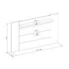 Painel Para Tv Até 60 Polegadas Aurora Linea Brasil Nature/ch