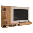 Painel Para Tv Até 60 Polegadas Bento D04 Carvalho Nobre/griz