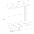 Painel Para Tv Até 60 Polegadas Com Led 1 Porta Bahamas E Esp