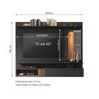 Painel Para Tv Até 60 Polegadas Com Led 1 Porta Bahamas E Esp