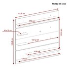 Painel Para Tv Até 60 Polegadas Com Led 5 Prateleiras Nt 1010