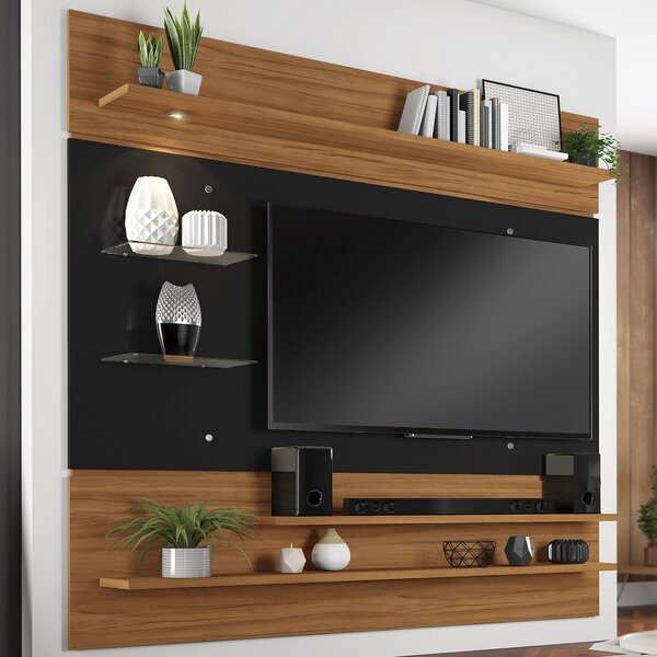 Painel Para Tv Até 60 Polegadas Com Led 5 Prateleiras Nt 1010