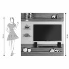 Painel Para Tv Até 60 Polegadas Com Led 5 Prateleiras Nt 1010