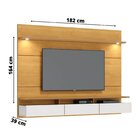 Painel Para Tv Até 60 Polegadas Com Led Com Nicho 3 Gavetas D