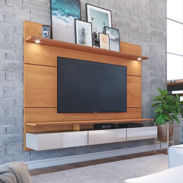 Painel Para Tv Até 60 Polegadas Com Led Com Nicho 3 Gavetas D