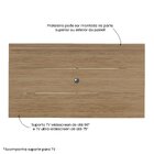 Painel Para Tv Até 60 Polegadas Com Suporte Universal Slim Ca