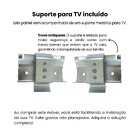 Painel Para Tv Até 60 Polegadas Com Suporte Universal Slim Ca