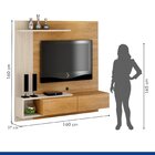 Painel Para Tv Até 60 Polegadas Frisado 2 Portas  Los Angeles