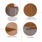 Painel para TV até 60 Polegadas Frisado Milão 160cm Cedro/Cin