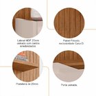 Painel para TV até 60 Polegadas Frisado Milão 160cm Cedro/Off