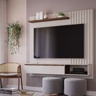 Painel Para Tv Até 60 Polegadas Helô Espresso Móveis Off Whit