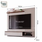 Painel Para Tv Até 60 Polegadas Helô Espresso Móveis Off Whit