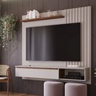 Painel Para Tv Até 60 Polegadas Helô Espresso Móveis Off Whit