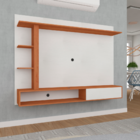 Painel Para Tv Até 60 Polegadas Itapema 1 Porta Branco/nogal