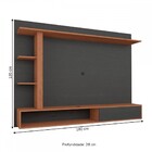 Painel Para Tv Até 60 Polegadas Itapema 1 Porta Grafite/nogal