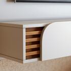 Painel Para Tv Até 60 Polegadas Jurere 1 Porta Ripado Off Whi