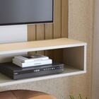 Painel Para Tv Até 60 Polegadas Jurere 1 Porta Ripado Off Whi