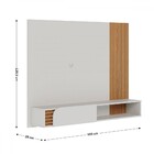 Painel Para Tv Até 60 Polegadas Jurere 1 Porta Ripado Off Whi