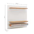 Painel Para Tv Até 60 Polegadas London Off White E Freijó