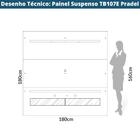 Painel Para Tv Até 60 Polegadas London Off White E Freijó