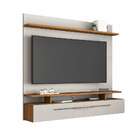 Painel Para Tv Até 60 Polegadas Meraki Off White E Freijó