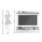 Painel Para Tv Até 60 Polegadas Meraki Off White E Freijó