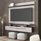 Painel Para Tv Até 60 Polegadas Meraki Off White E Marrom