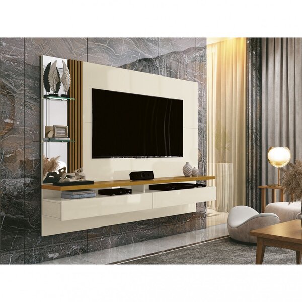 Painel Para Tv Até 60 Polegadas Murano Edn Móveis Off White/c