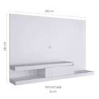 Painel Para Tv Até 60 Polegadas Nath Branco 200 Cm