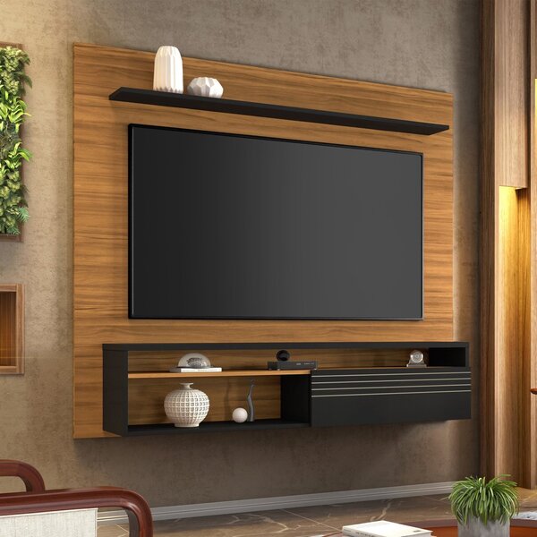Painel Para Tv Até 60 Polegadas Nt 1100 Freijó Trend/preto Tx