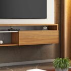 Painel Para Tv Até 60 Polegadas Nt 1100 Off White/freijó Trend