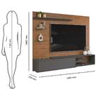 Painel Para Tv Até 60 Polegadas Nuno D04 Freijó/cinza Urbano