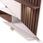Painel Para Tv Até 60 Polegadas Off White Nogueira Real Carav