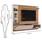 Painel Para Tv Até 60 Polegadas Ravi D04 Carvalho Nobre/griz