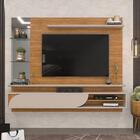 Painel Para Tv Até 60 Polegadas Ravi D04 Carvalho Nobre/griz