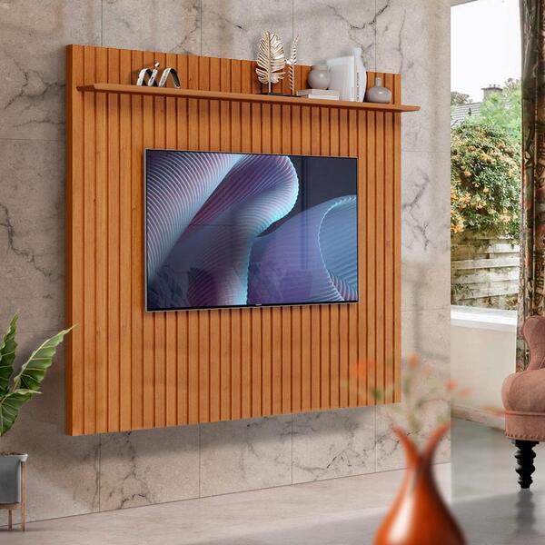 Painel Para Tv Até 60 Polegadas Ripado 184cm Nature Giser Sho